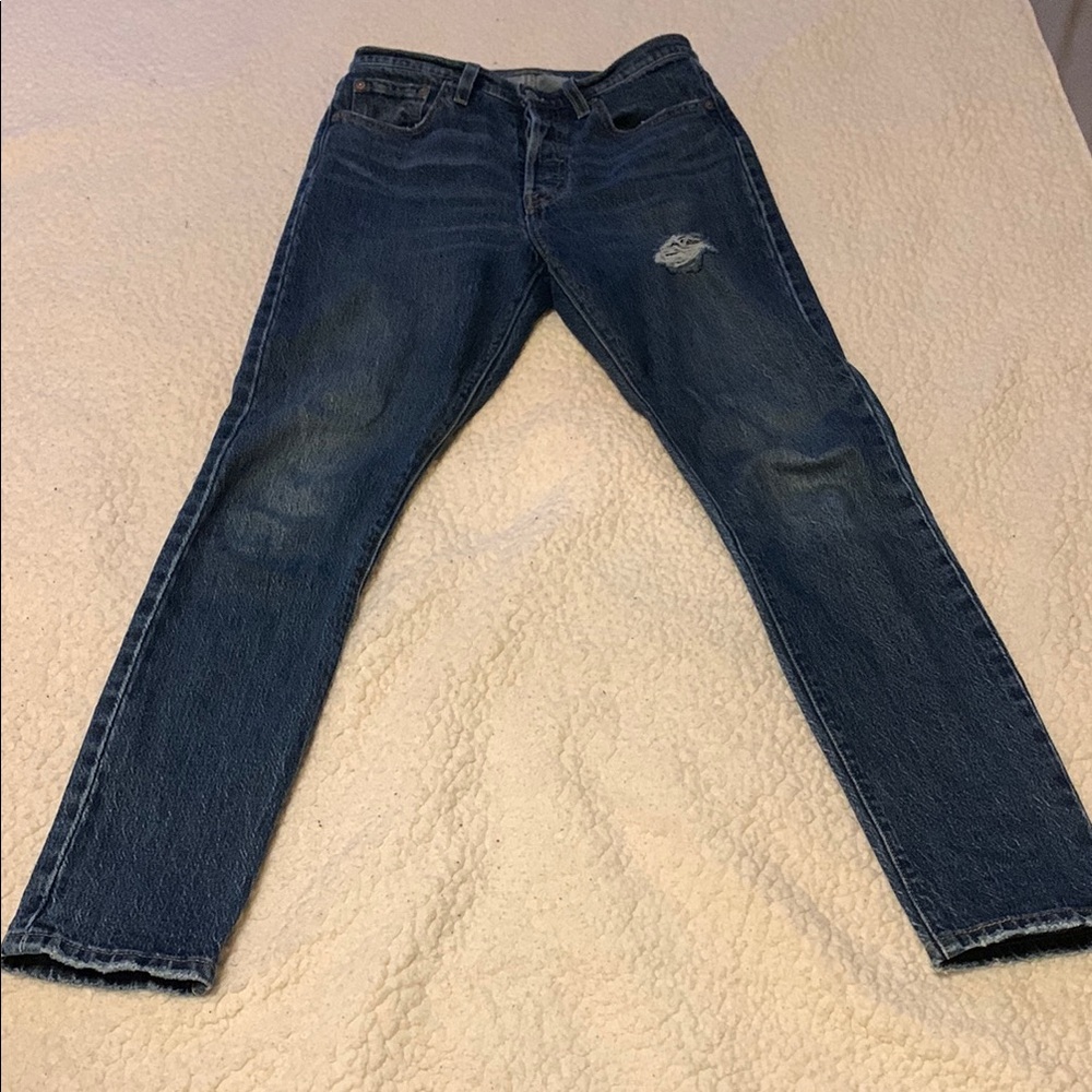 Women's 501 Skinny Jeans with Distressing